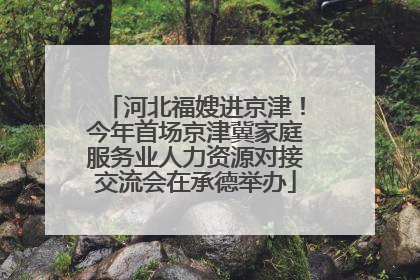 河北福嫂进京津！今年首场京津冀家庭服务业人力资源对接交流会在承德举办