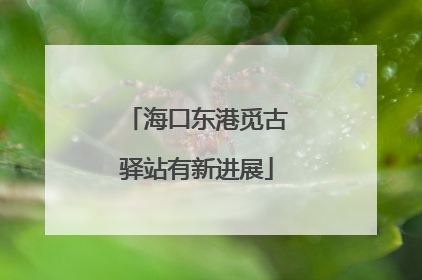 海口东港觅古驿站有新进展