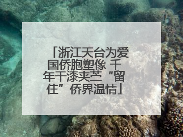 浙江天台为爱国侨胞塑像 千年干漆夹苎“留住”侨界温情