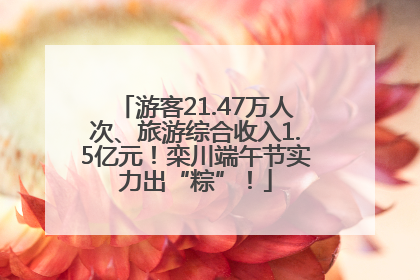 游客21.47万人次、旅游综合收入1.5亿元！栾川端午节实力出“粽”！