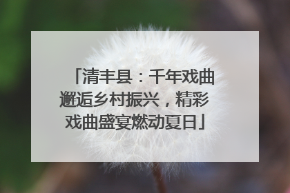 清丰县：千年戏曲邂逅乡村振兴，精彩戏曲盛宴燃动夏日