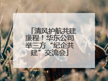 清风护航共建廉程！华东公司举三方“纪企共建”交流会
