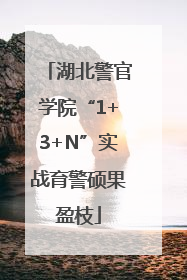 湖北警官学院“1+3+N”实战育警硕果盈枝