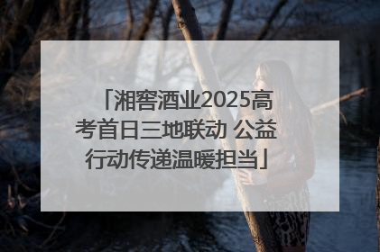 湘窖酒业2025高考首日三地联动 公益行动传递温暖担当