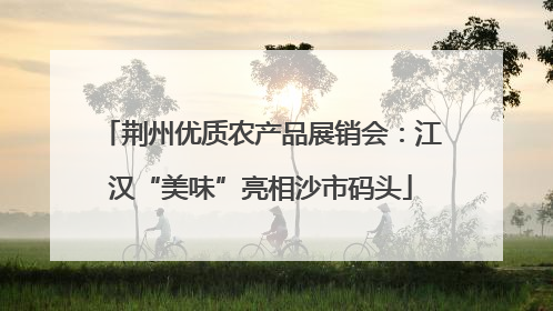 荆州优质农产品展销会：江汉“美味”亮相沙市码头