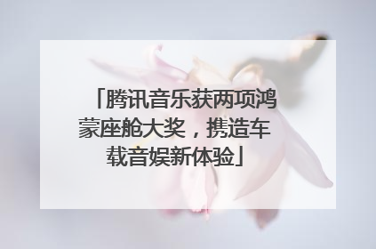 腾讯音乐获两项鸿蒙座舱大奖，携造车载音娱新体验