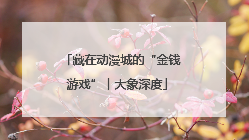藏在动漫城的“金钱游戏”丨大象深度
