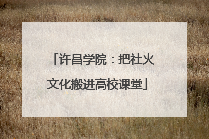 许昌学院：把社火文化搬进高校课堂