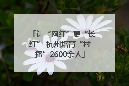 让“网红”更“长红” 杭州培育“村播”2600余人