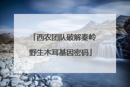 西农团队破解秦岭野生木耳基因密码