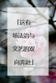 这有一场法治与文艺的双向奔赴