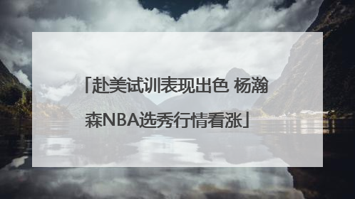 赴美试训表现出色 杨瀚森NBA选秀行情看涨