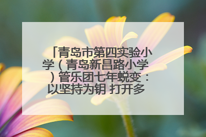 青岛市第四实验小学（青岛新昌路小学）管乐团七年蜕变：以坚持为钥 打开多元成长之门