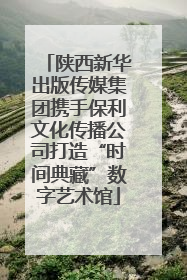 陕西新华出版传媒集团携手保利文化传播公司打造“时间典藏”数字艺术馆