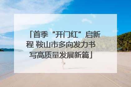 首季“开门红”启新程 鞍山市多向发力书写高质量发展新篇