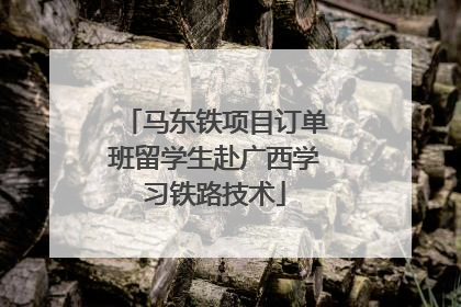 马东铁项目订单班留学生赴广西学习铁路技术
