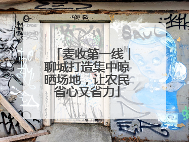 麦收第一线丨聊城打造集中晾晒场地，让农民省心又省力