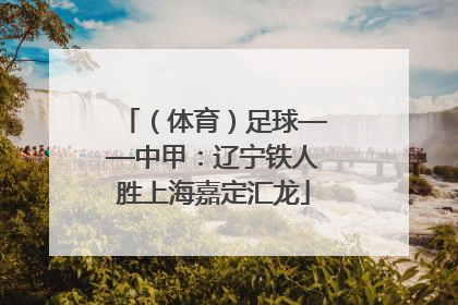 （体育）足球——中甲：辽宁铁人胜上海嘉定汇龙