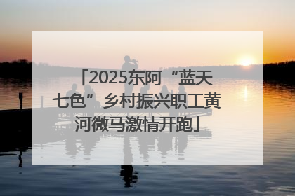 2025东阿“蓝天七色”乡村振兴职工黄河微马激情开跑
